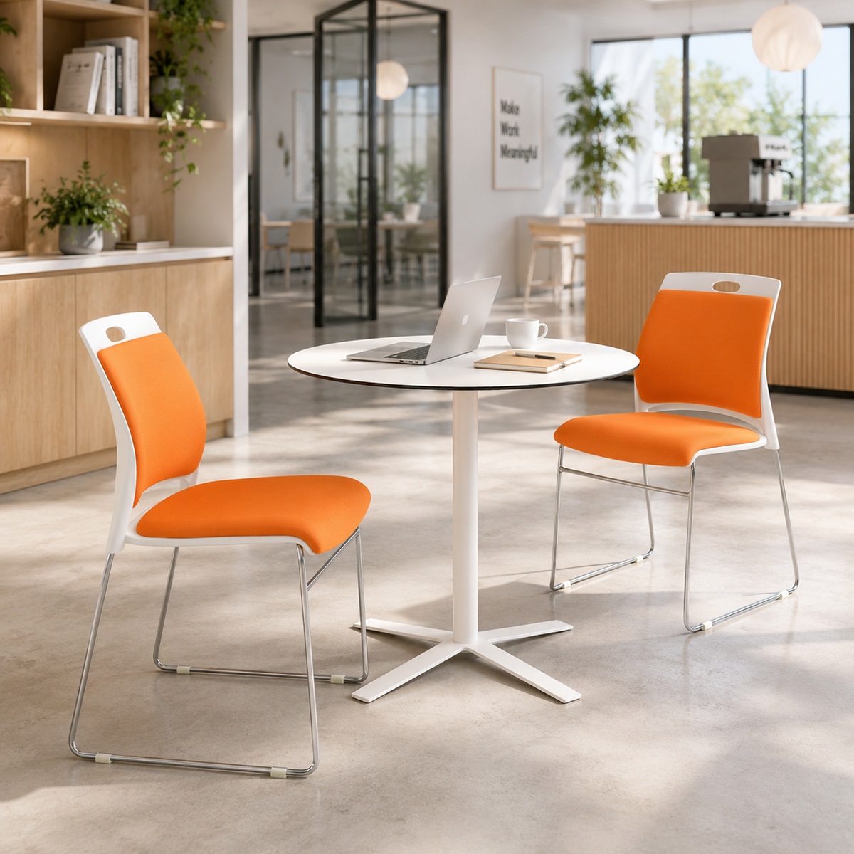 Ghế làm việc chân quỳ hiện đại