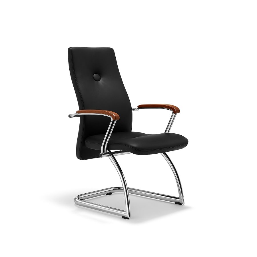 Ghế Văn Phòng Chân Quỳ Nệm Da