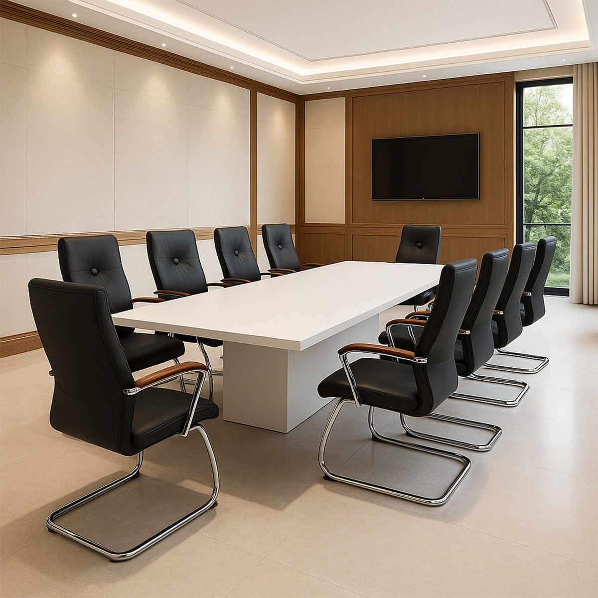 Ghế Văn Phòng Chân Quỳ Nệm Da