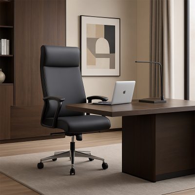 Ghế Xoay Văn Phòng Nệm Da