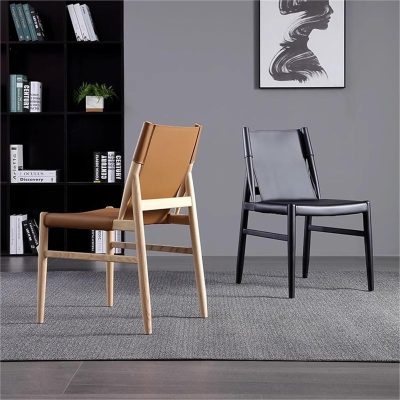 Ghế Ăn Gỗ Da Cao Cấp Voyage Chair