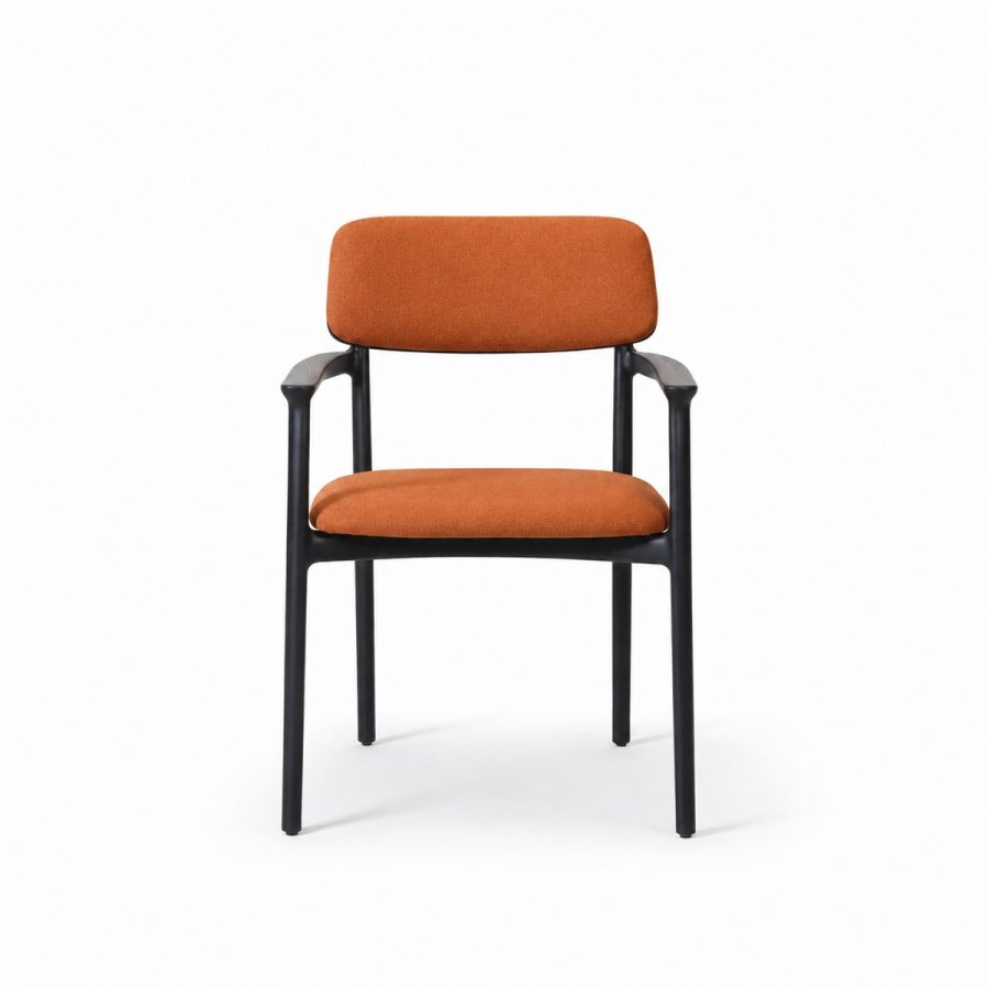 Ghế ăn gỗ nệm da hiện đại