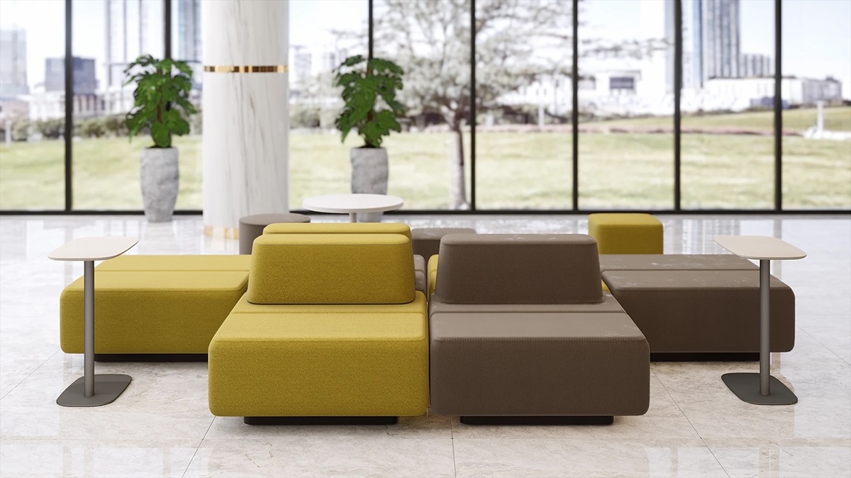 Sofa Module Tinh Gọn Cho Sảnh Chờ