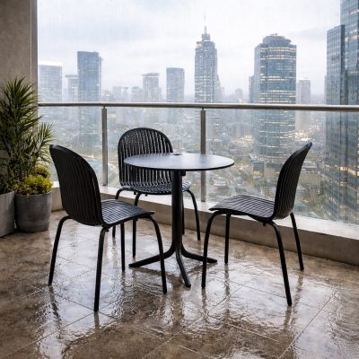 Bàn ghế chung cư ngoài trời tại Thủ Đức