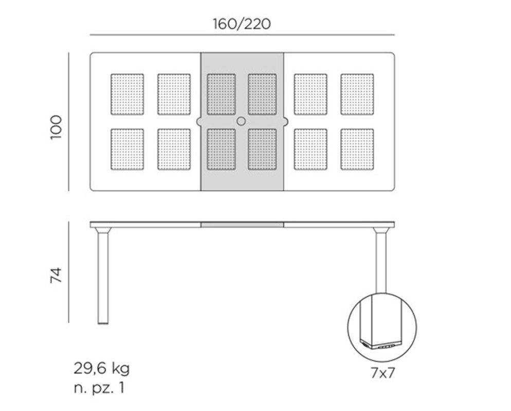 Bàn sân vườn ngoài trời mở rộng