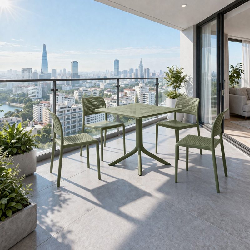 Bộ Bàn Ghế Ban Công Ngoài Trời ND-CB027