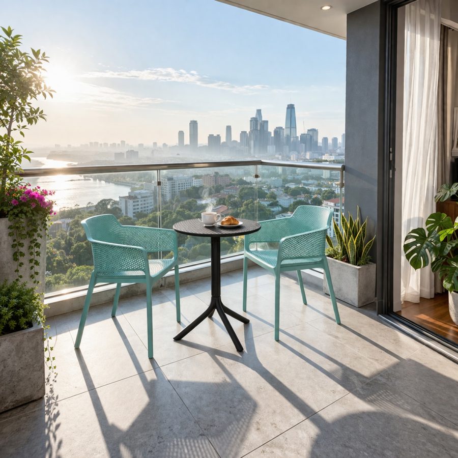 Bộ Bàn Ghế Ban Công Ngoài Trời ND-CB038