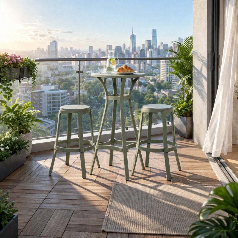 Bộ Bàn Ghế Bar Ban Công Ngoài Trời ND-CB049