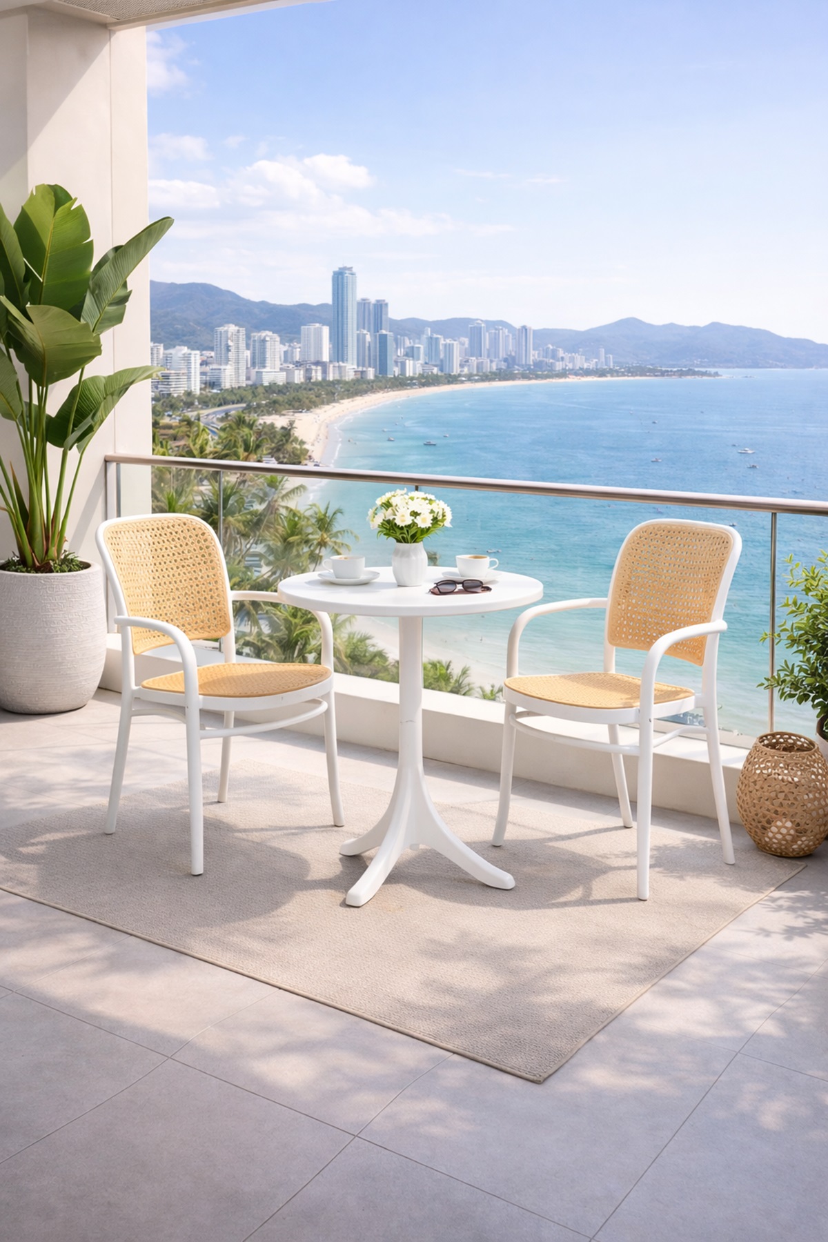 Bộ bàn tròn 2 ghế ban công