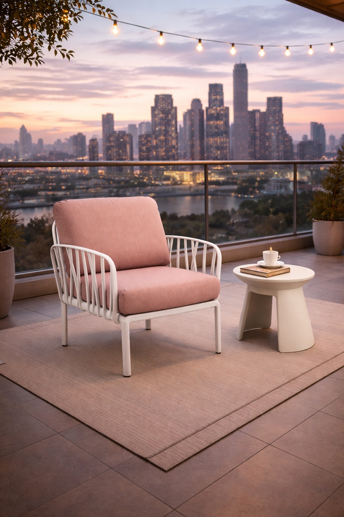 Ghế đơn ban công ngoài trời