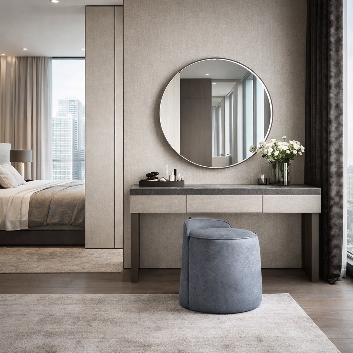 Ghế đôn bàn trang điểm cao cấp