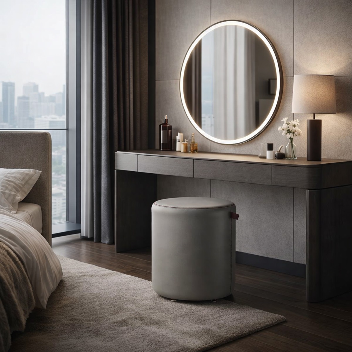 Ghế đôn bàn trang điểm sang trọng