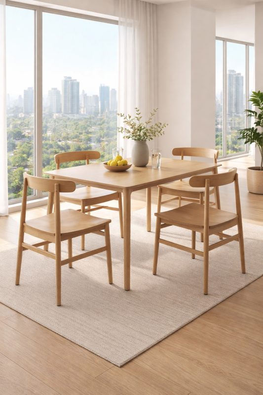 Bàn Ghế Ăn Gỗ Hiện Đại Sang Trọng