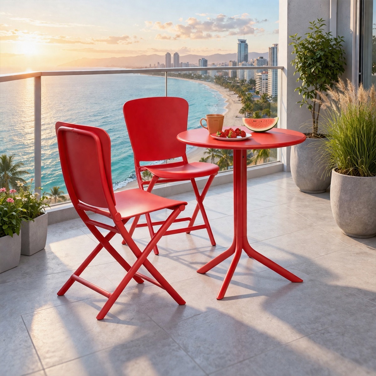 Bộ Bàn Ghế Ban Công Xếp Gọn