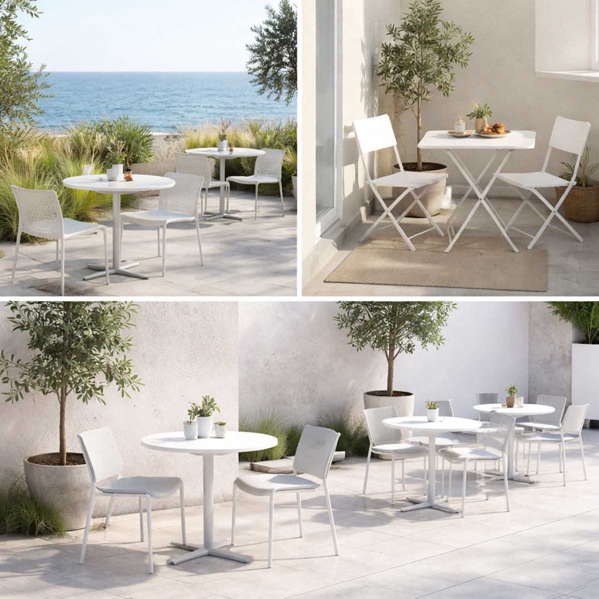 Bàn ghế cafe phong cách tối giản (Minimalist)