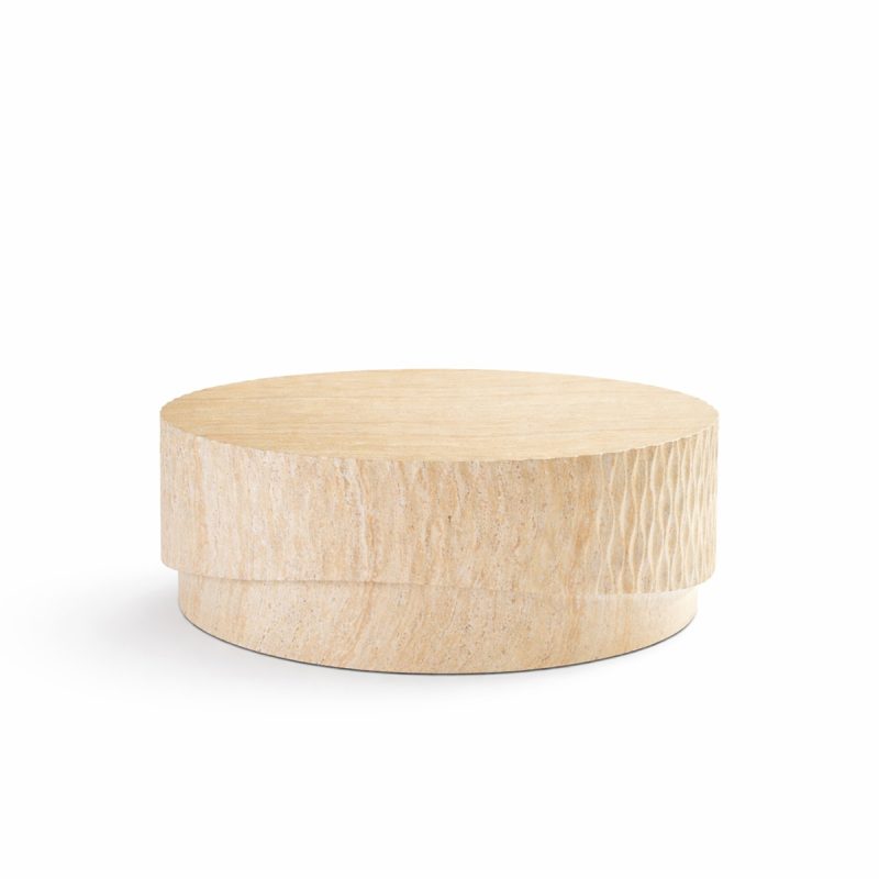 Bàn Sofa Hiệu Ứng Đá Travertine