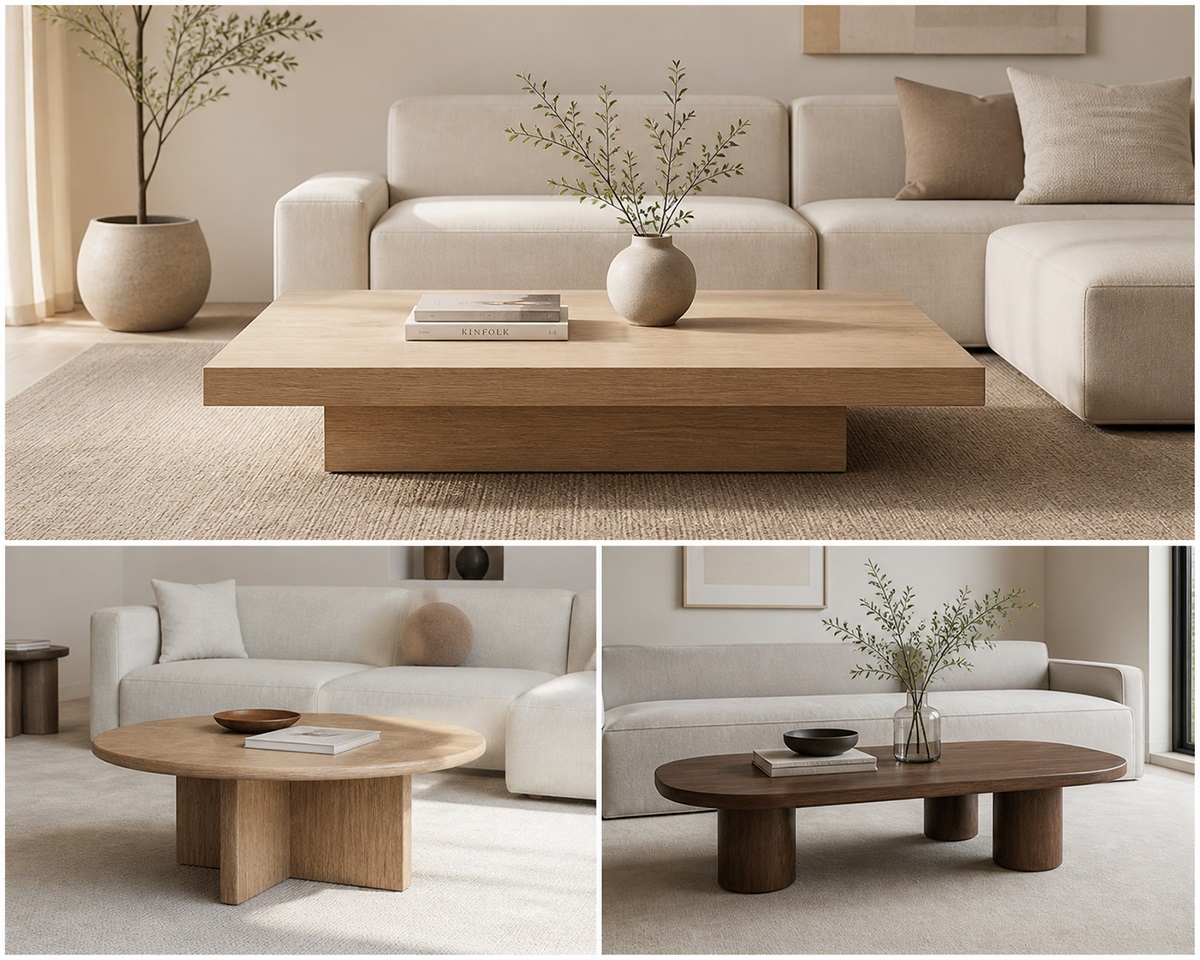 Bàn Trà Sofa Gỗ Thiết Kế Tối Giản (Minimalist)