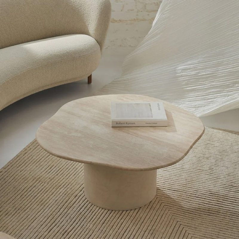 Bàn Sofa Hiệu Ứng Đá Travertine Là Gì
