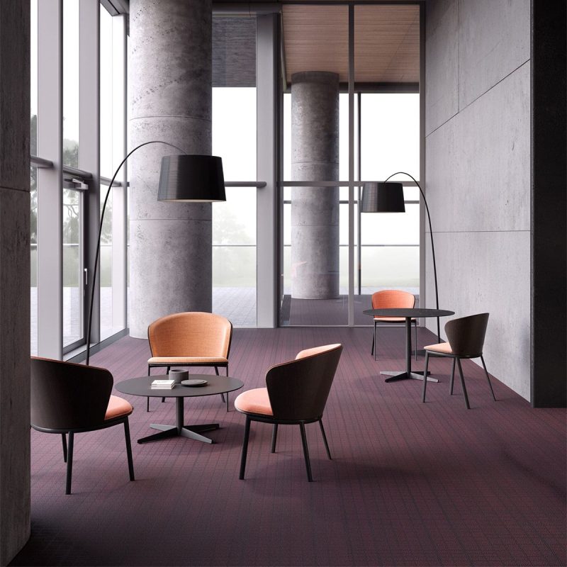 Bàn trà tròn sofa thanh lịch