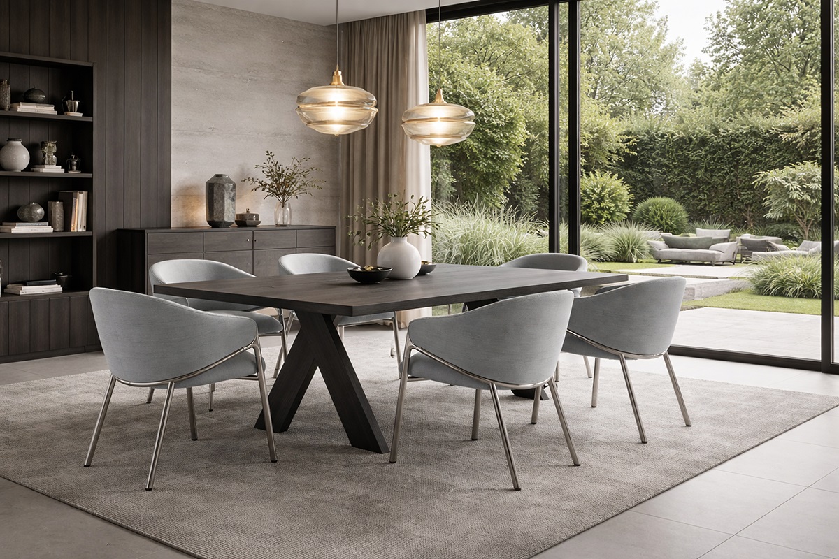 Bộ bàn ăn 6 ghế cao cấp cho nhà phố