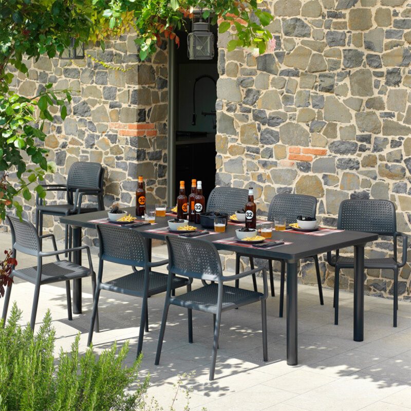 Bộ bàn dài 6 ghế ngoài trời