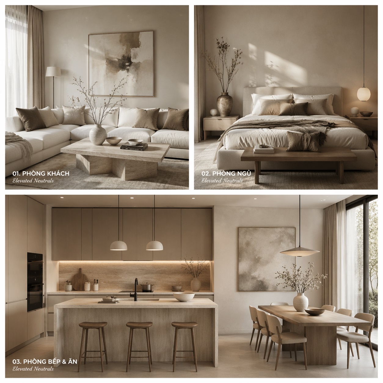 Gam màu trung tính nâng cấp