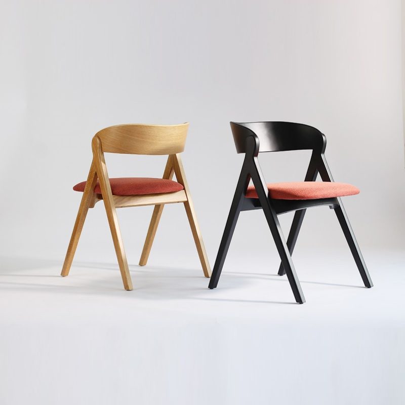 Ghế ăn gỗ bọc nệm phong cách Bắc Âu