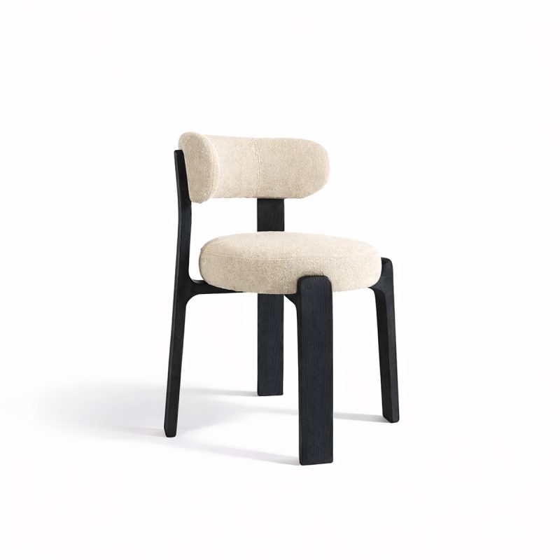 Ghế ăn gỗ bọc nệm phong cách Bắc Âu