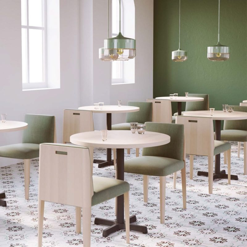 Ghế cafe nệm vải Win Chair