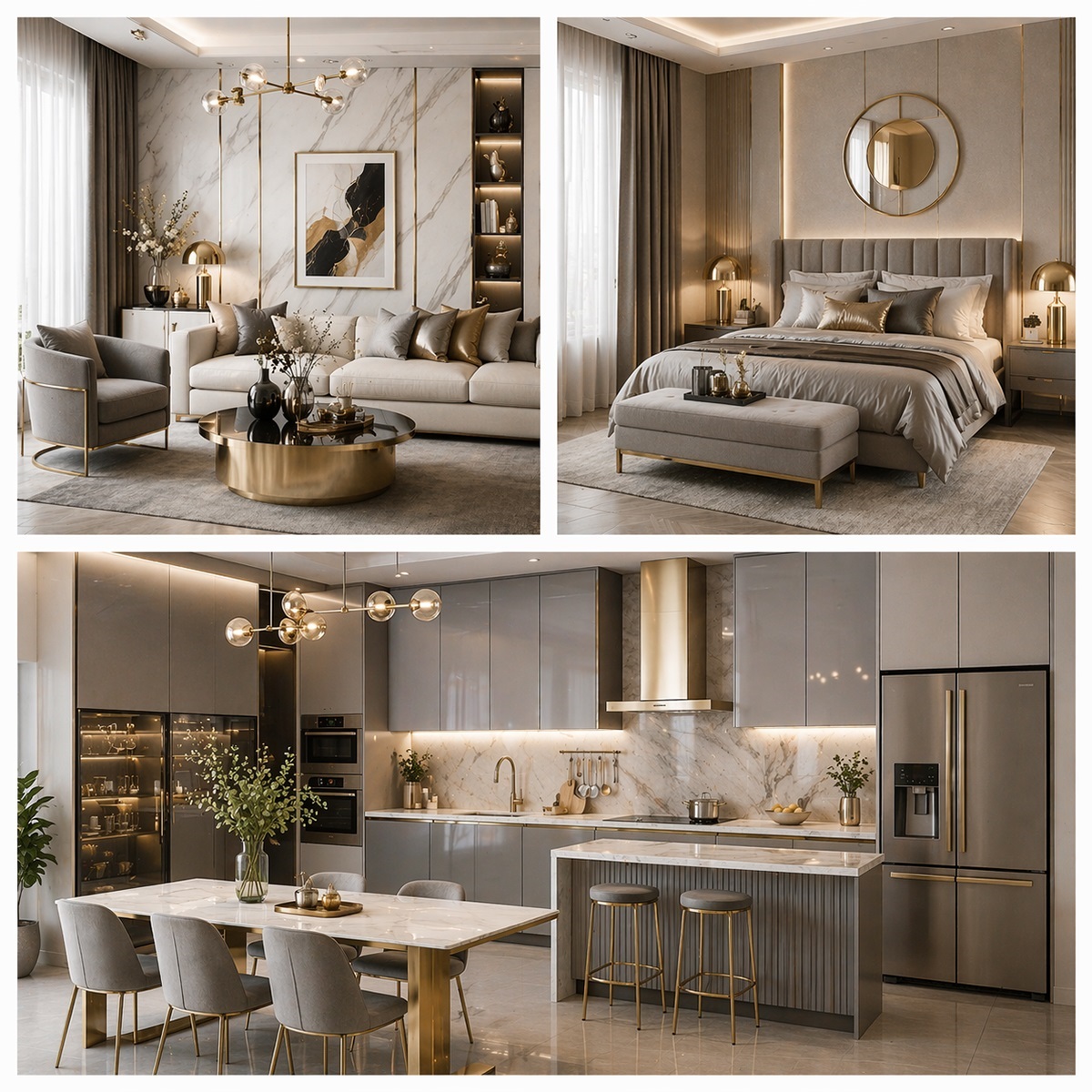 Màu kim loại sang trọng (Metallic Accent)