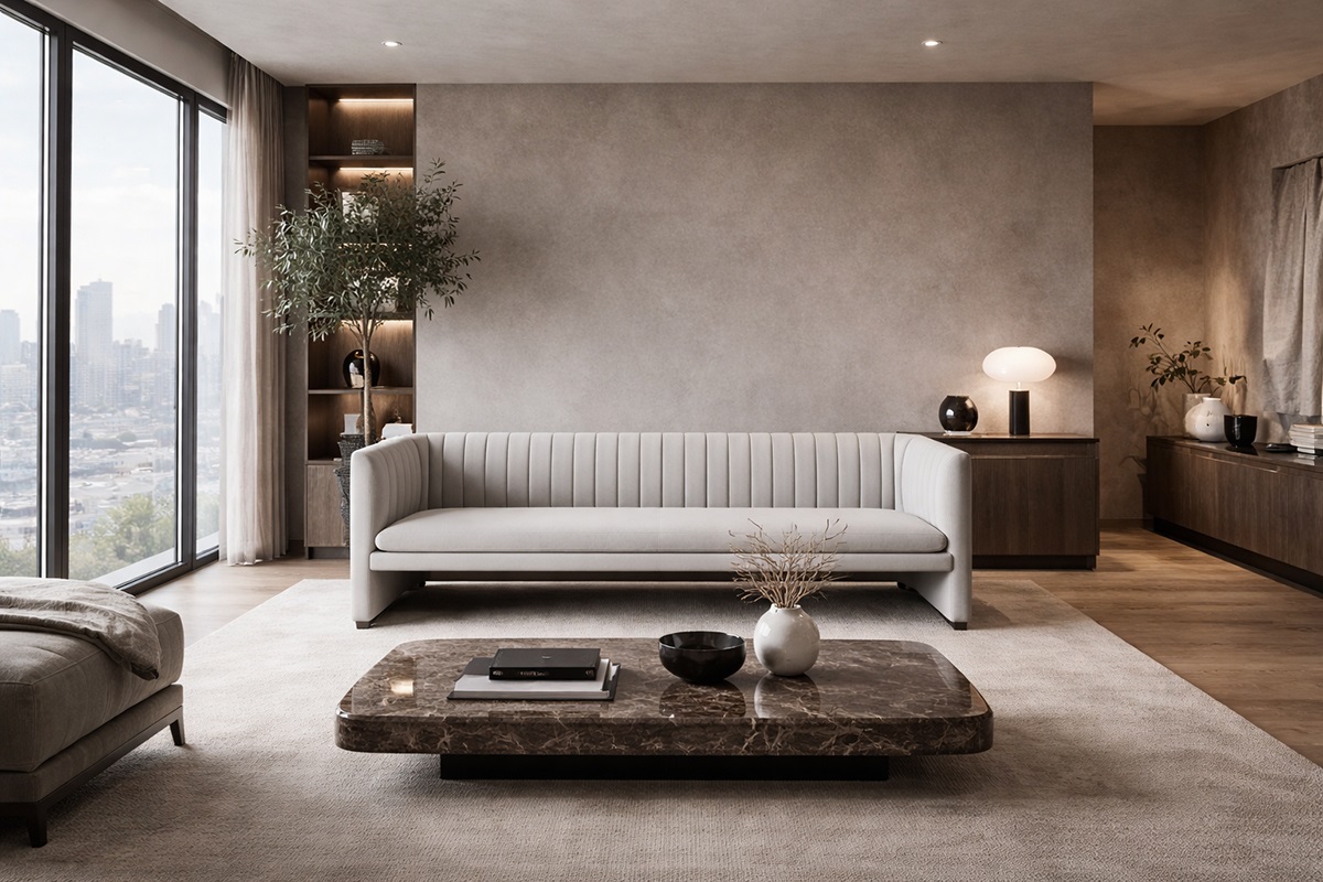 Sofa băng 3 chỗ ngồi hiện đại