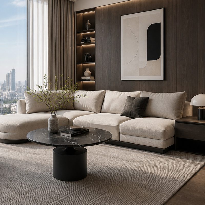 Bàn Sofa Mặt Đá Hiện Đại Sang Trọng