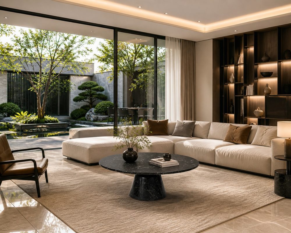Bàn trà sofa mặt đá cao cấp