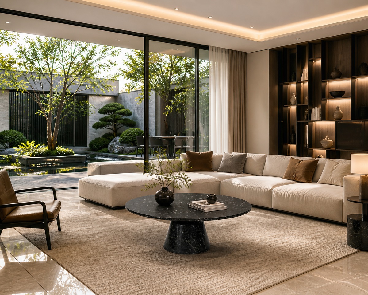 Bàn trà sofa mặt đá cao cấp