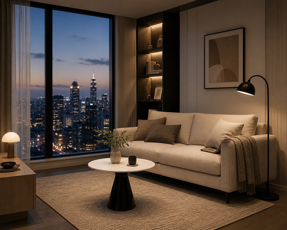 Bàn trà sofa mặt đá nhỏ gọn