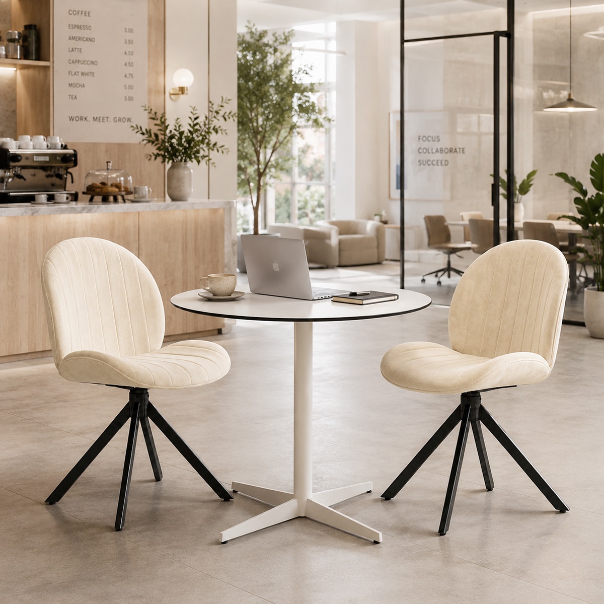 Ghế Bàn Làm Việc Nhỏ Gọn Chân Xoay