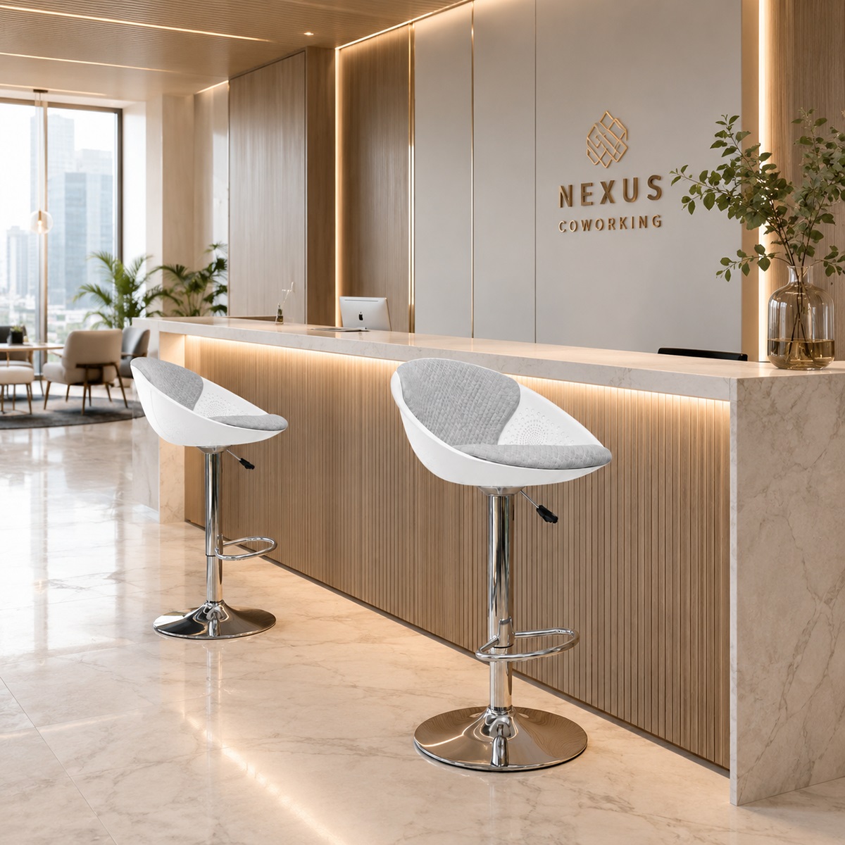 Ghế Bar Chân Xoay Hiện Đại