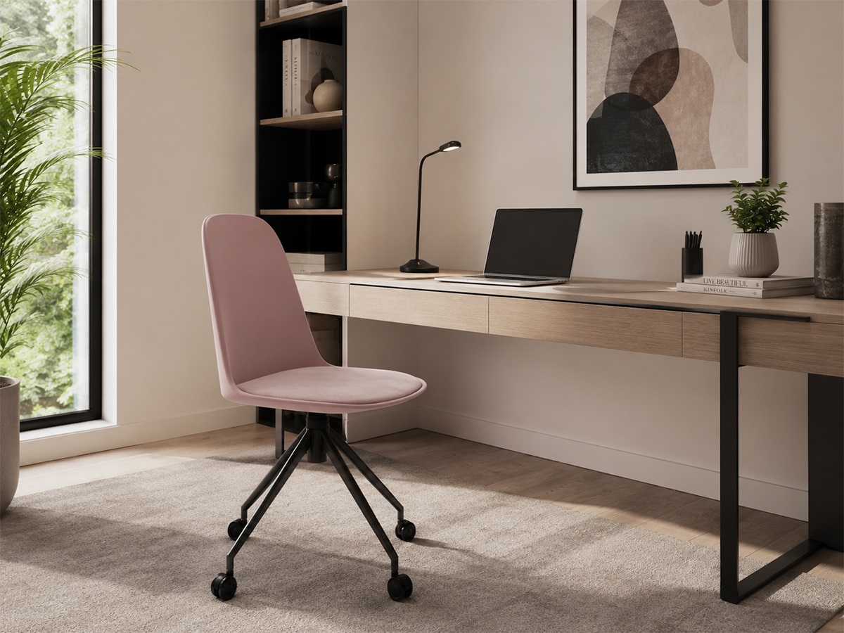 Ghế Làm Việc Nhỏ Gọn Chân Xoay