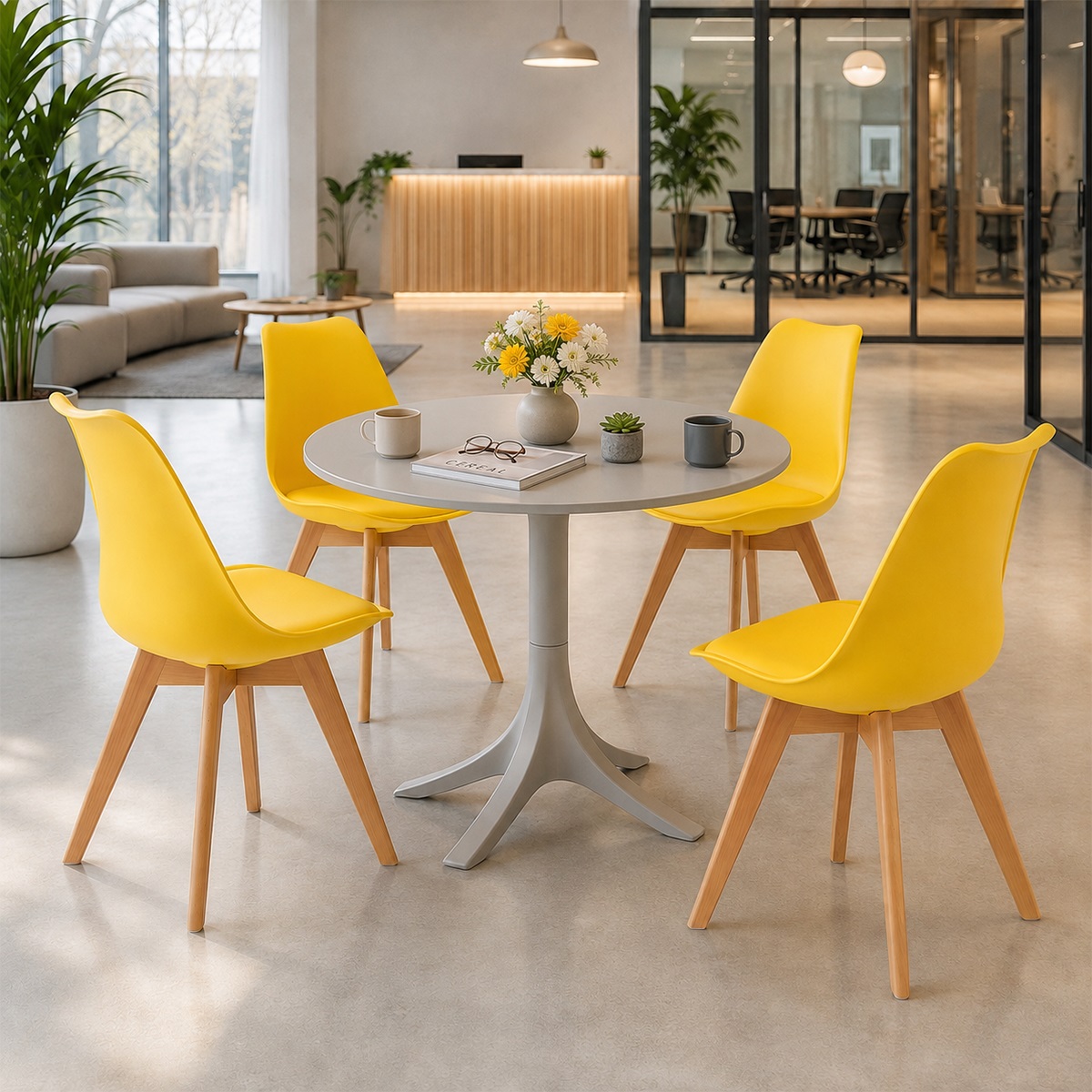 Bộ bàn tròn 4 ghế tiếp khách giá rẻ
