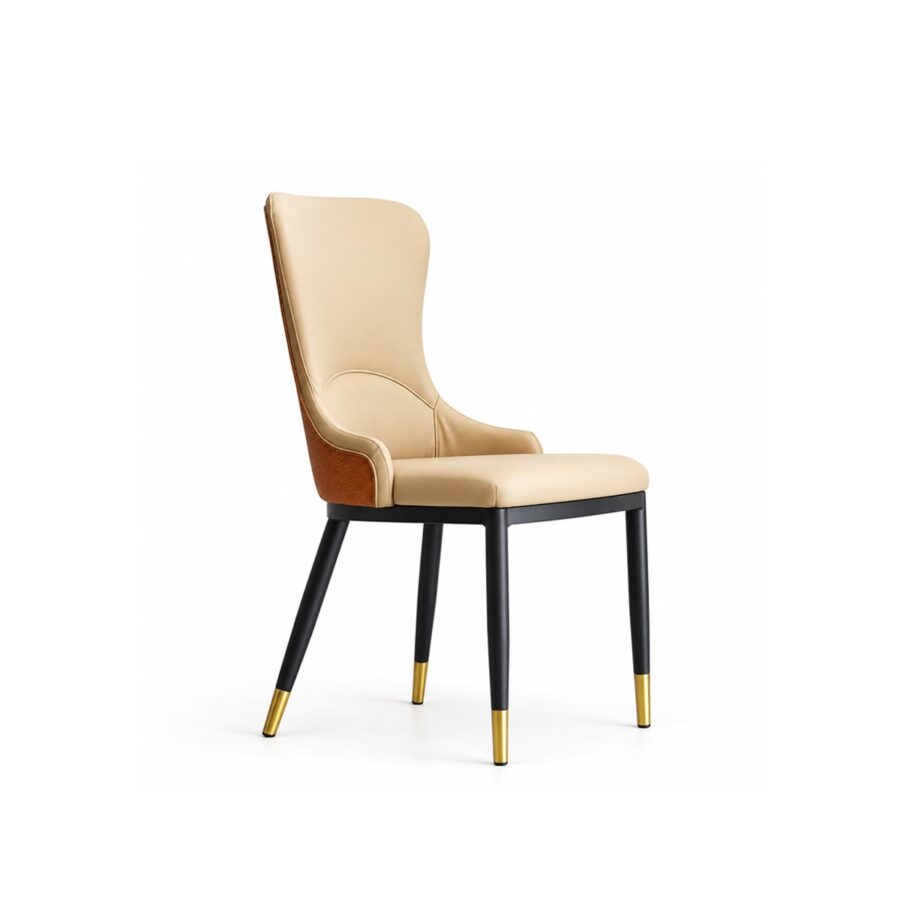Ghế Ăn Nệm Da Chân Sắt MD-WC4347