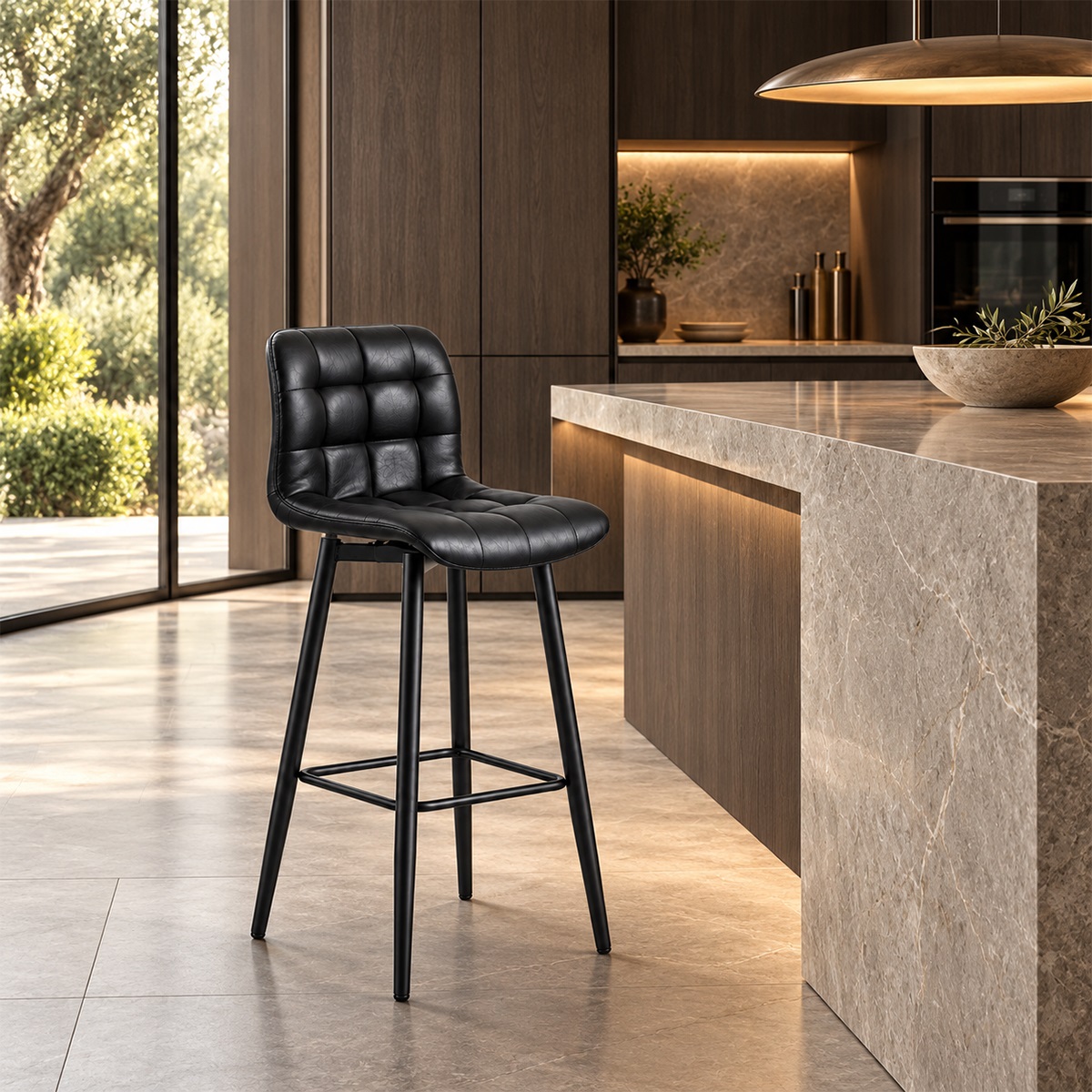 Ghế Bar Cafe Nệm Da Chân Sắt MD-WC4369