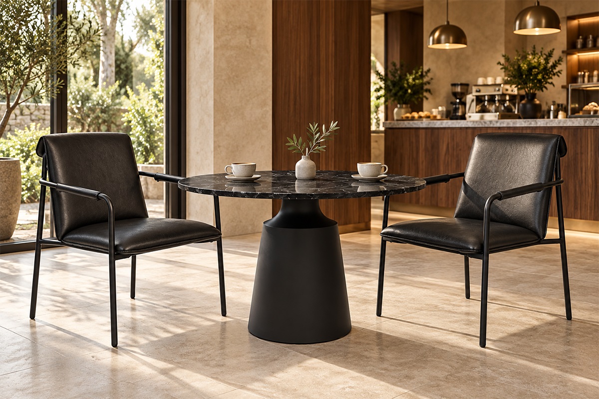 Ghế Thư Giãn Cafe Nệm Da Khung Sắt MD-WC4331