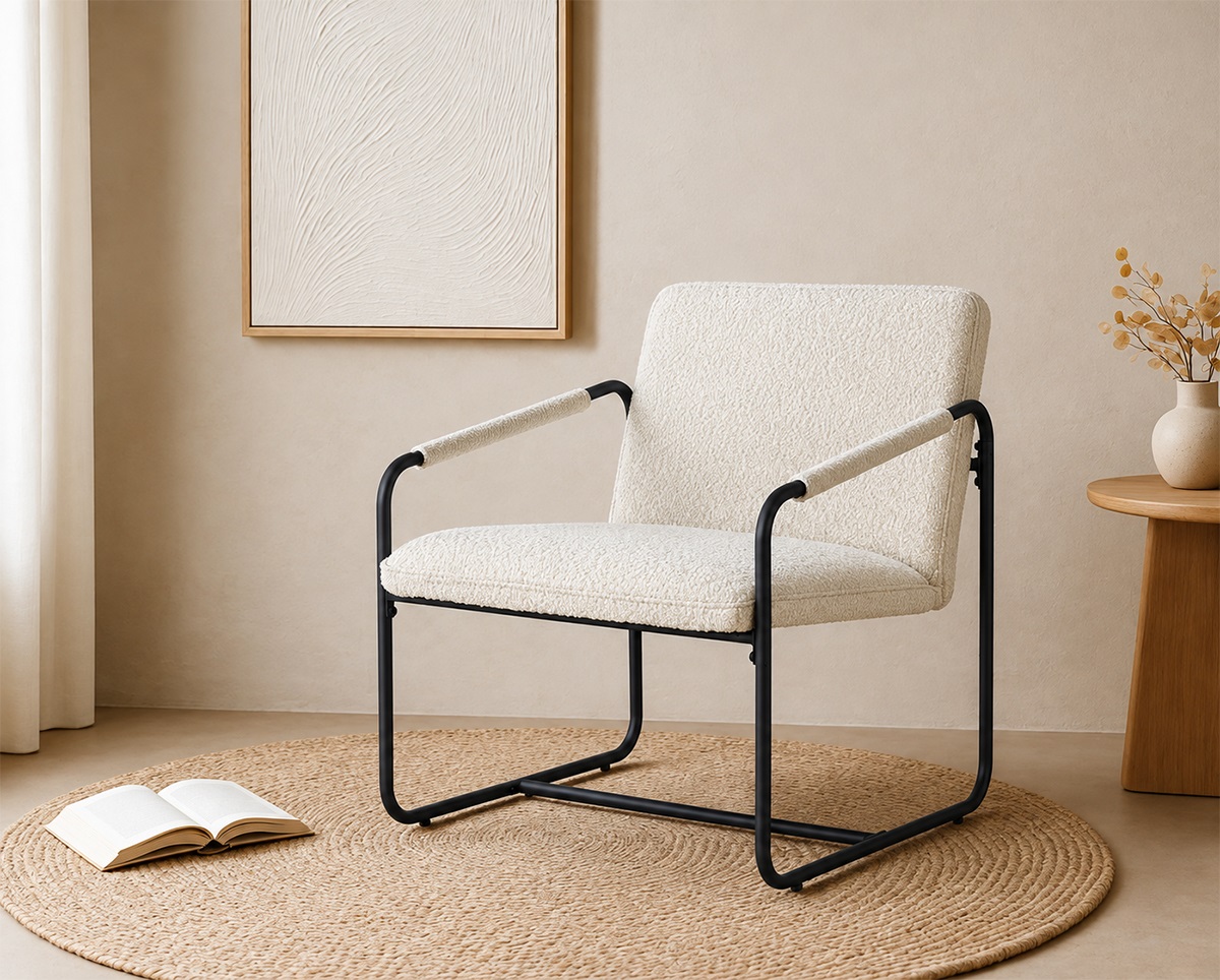 Ghế Thư Giãn Nệm Vải Khung Sắt MD-WC4329