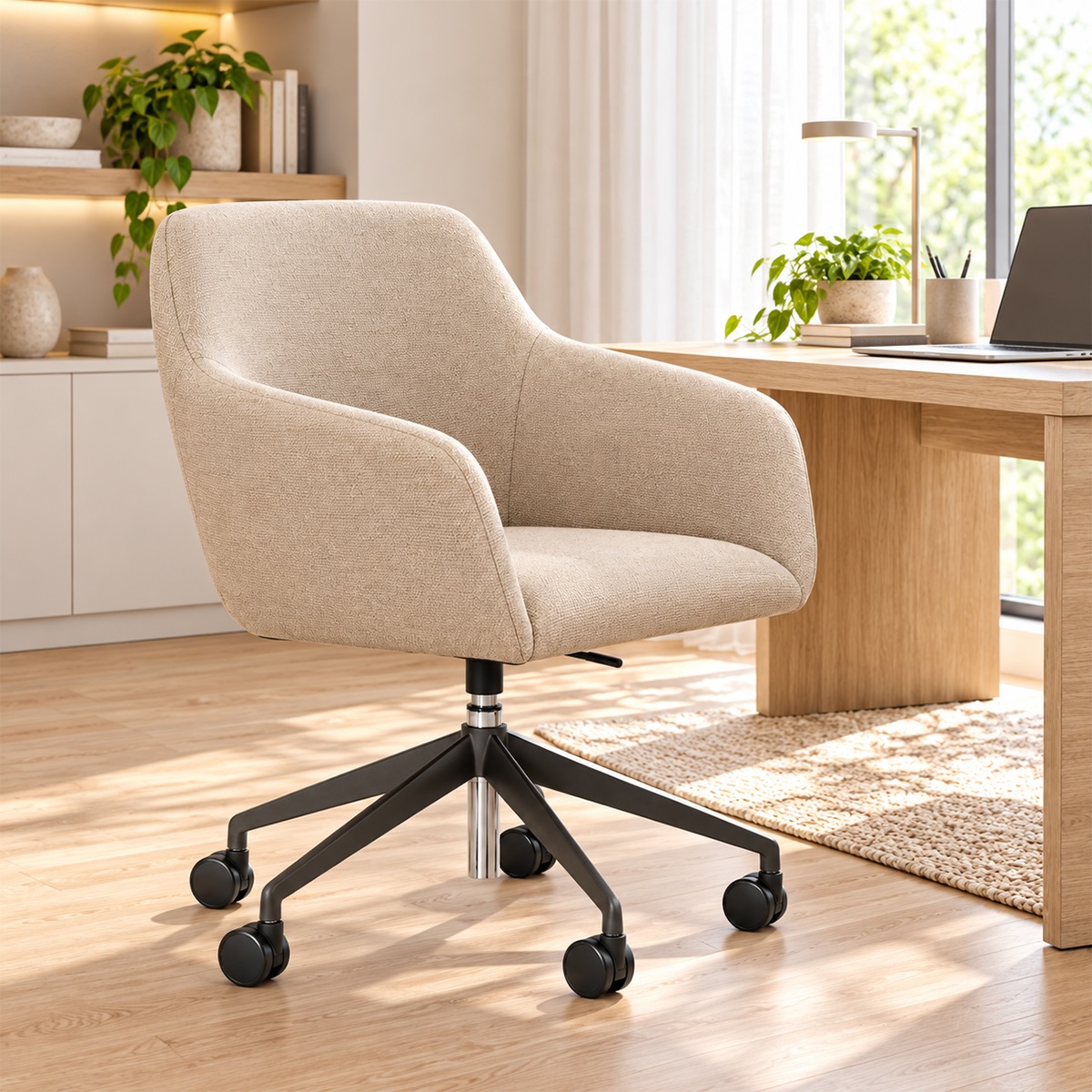 Ghế Xoay Văn Phòng Hiện Đại Mặt Nệm Vải SG-WC4323